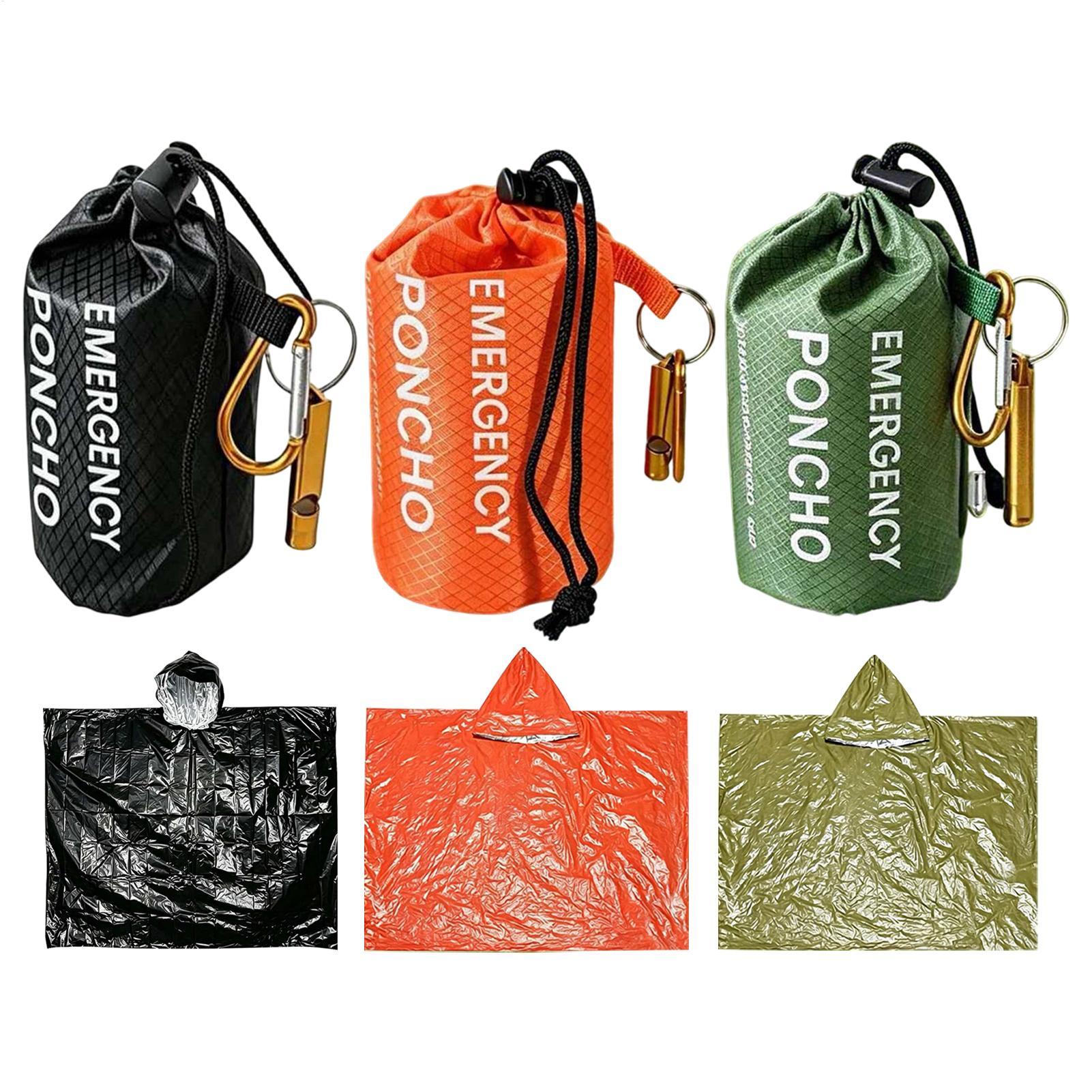 Emergency Poncho Rain - 3 buah ponco tahan air untuk
