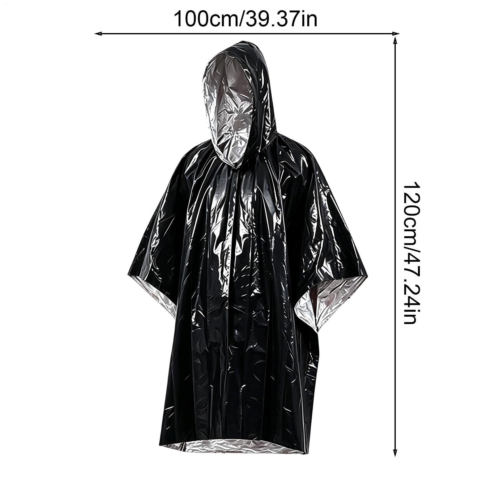 1 buah jas hujan darurat tahan - Emergency Poncho Rain ulasan dan harga