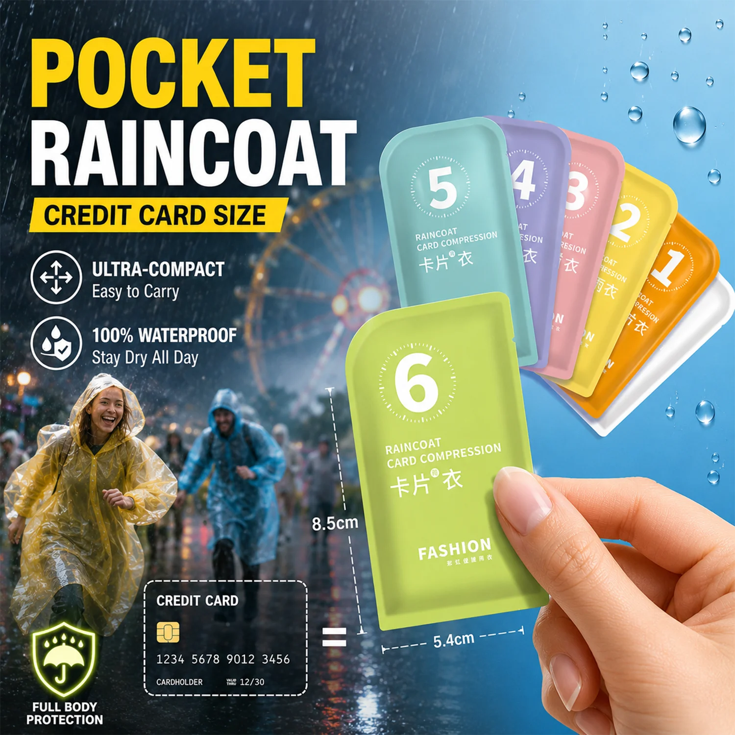 Jas Hujan Sekali Pakai Ukuran  - Emergency Poncho Rain ulasan dan harga
