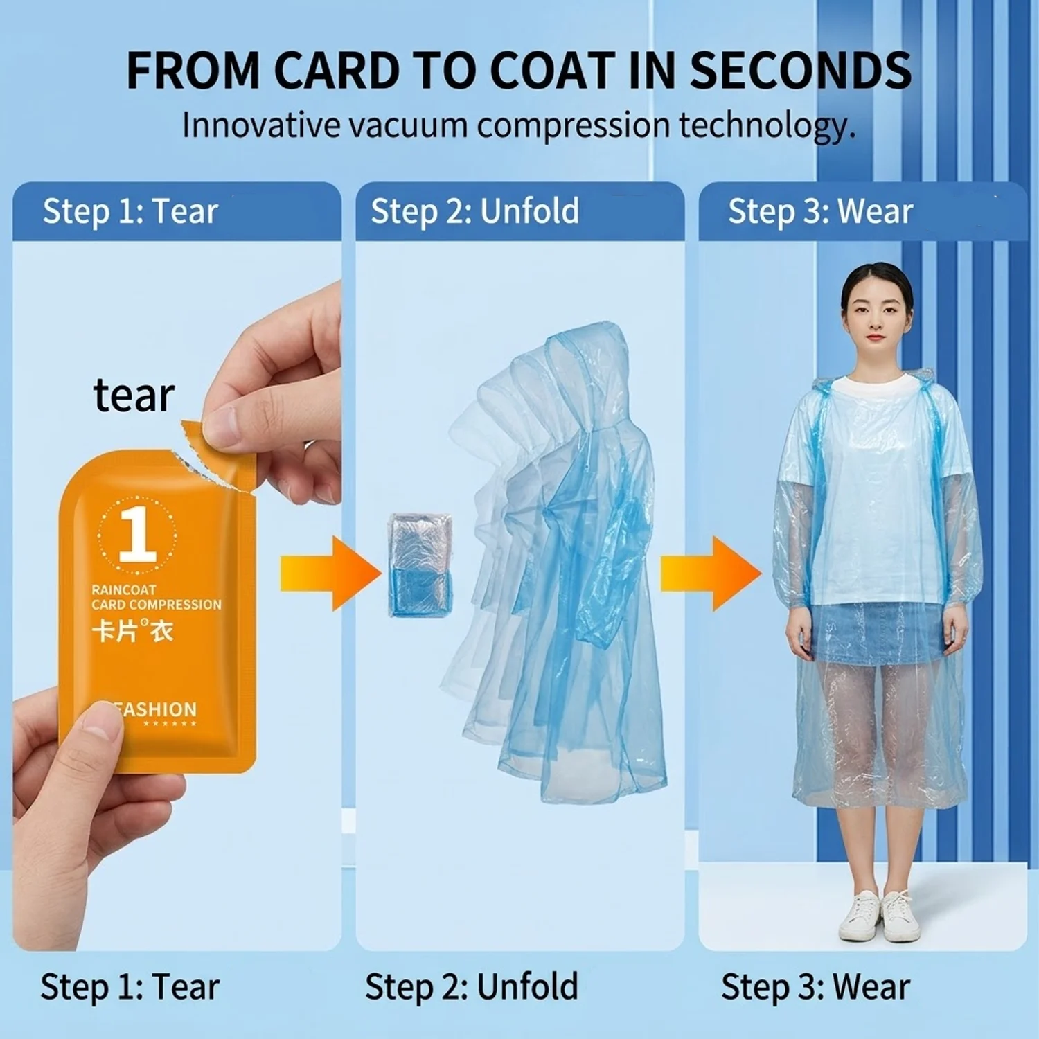 Jas Hujan Sekali Pakai Ukuran  - Emergency Poncho Rain ulasan dan harga