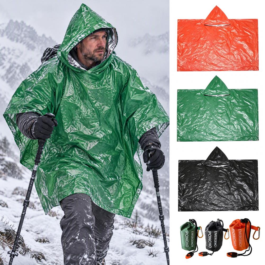Jas Hujan Darurat Portabel, Pe - Emergency Poncho Rain ulasan dan harga