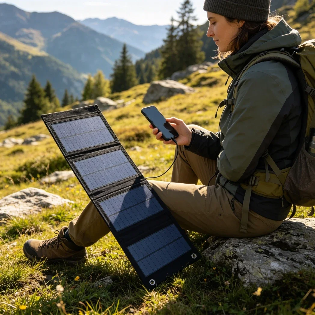 Pengisi Daya Panel Surya Lipat - Solar Emergency Charger ulasan dan harga