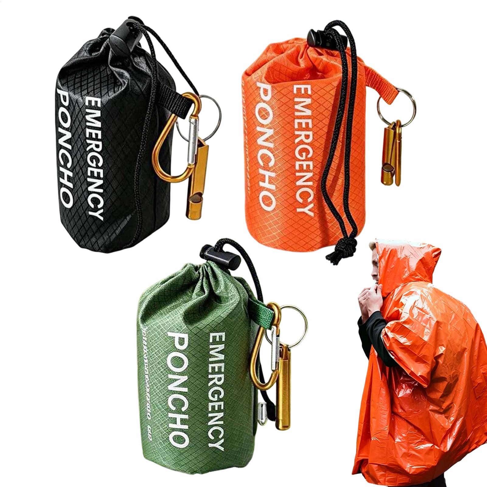 3 buah ponco tahan air untuk k - Emergency Poncho Rain ulasan dan harga