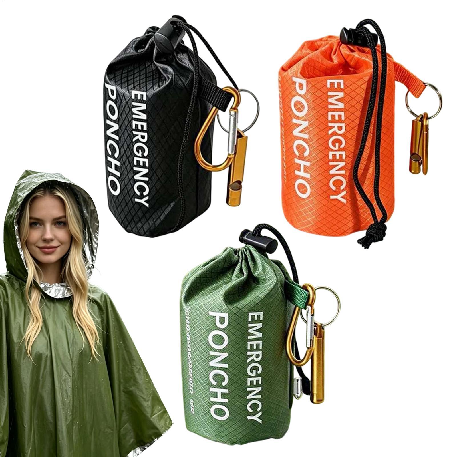 3 buah ponco tahan air untuk k - Emergency Poncho Rain ulasan dan harga
